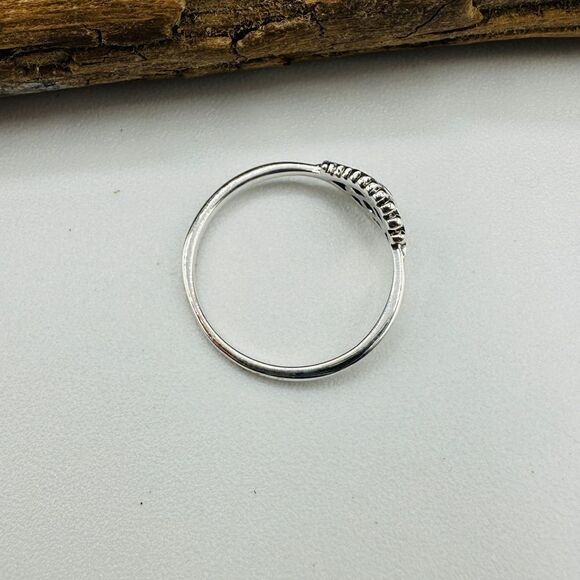 Evil Eye Sterling Silver CZ Ring Protection - Picture 5 of 6